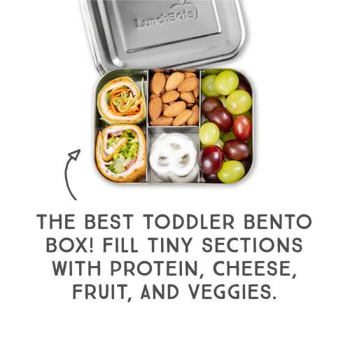 LunchBots Protein Packer Stainless Steel Bento Box