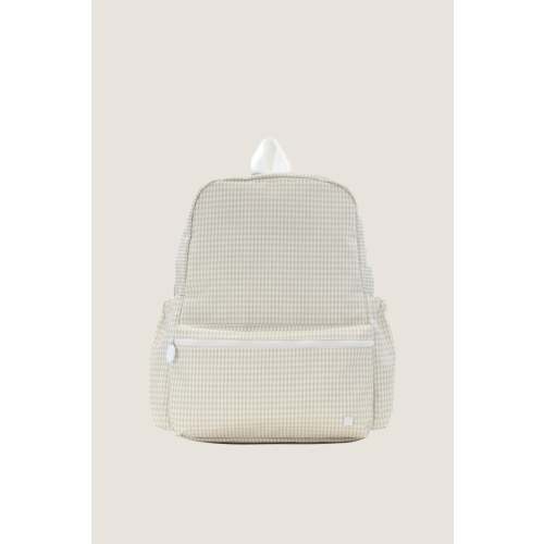 Gingham Pearl Grey Backpack
