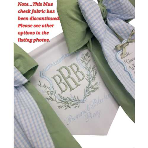 Hospital Door Banner with Greenery Crest**PLEASE READ notes in the listing description. Some fabric options have changed.