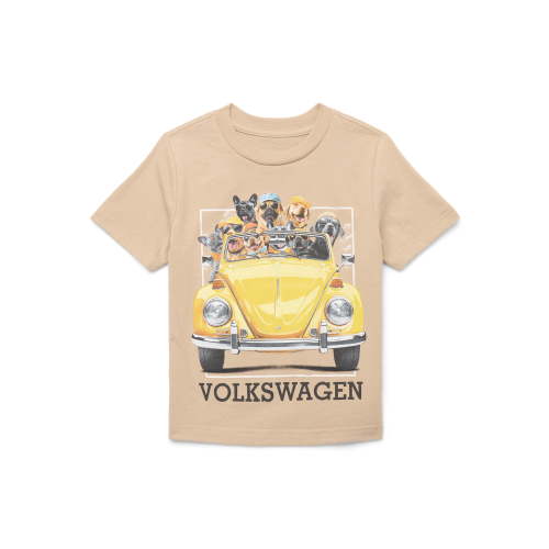 Volkswagen Toddler Boys Doggy Buggy Crewneck Graphic Tee with Short Sleeves, Sizes 12M-5T