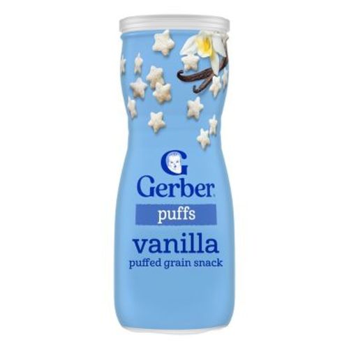 Gerber Non-GMO Baby Food Vanilla Puffs Baby Snack- 1.48oz