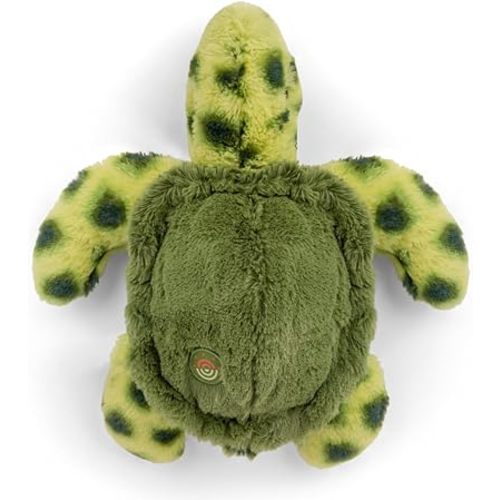 Fahlo Tracking Plush | Includes 12" Plush, Interactive 3D Tracking Map, and Wildlife Conservation Support | Eco-Friendly & Safe for All Ages | (Turtle)