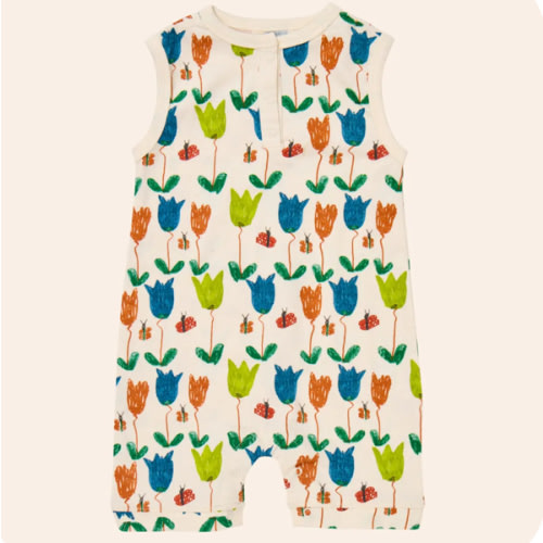 Retro Tulip Shortie/3-6 Months