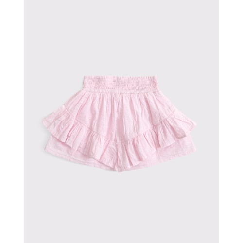 toddler smocked waistband ruffle eyelet skort