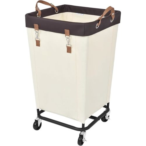 StorageWorks 160L Laundry Basket with Wheels, Rolling Hampers for Clothing