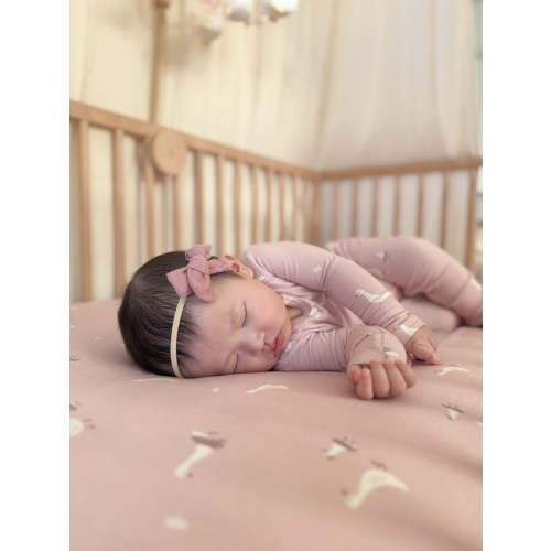 Tutu Goose Blush Pink Convertible Footie Pajama | günamüna