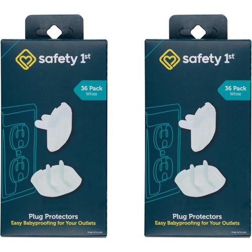 Safety 1st Electrical Outlet Baby Proof Covers, Secure Outlet Plugs, Baby Proofing, 72 Pack