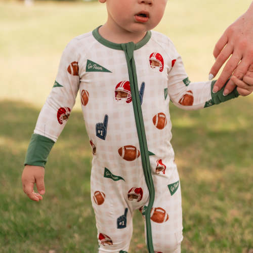 Infant Romper in Football