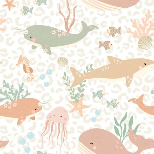 Minky Floral Sea Baby Crib Blanket, Nautical Nursing Pillow Cover, Crib Sheet, Swaddle, Surf Crib Bedding, Swaddle Blanket, Changing Pad