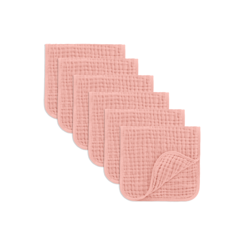 Muslin Burp Cloths - Pack of 6