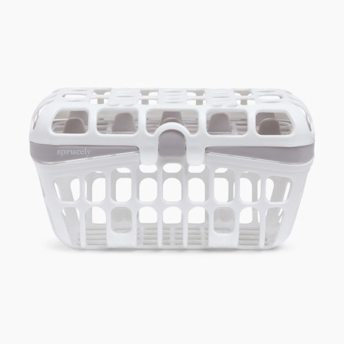 Sprucely Dishwasher Basket - White/Grey