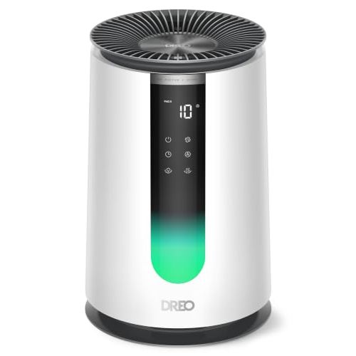 DREO Air Purifier for Home, HEPA Sleep Mode, AHAM VERIFIDE Air Purifiers for Bedroom, Pets, Smoke, Dust, Pollen & Odors, PM2.5 Monitor, Auto & Turbo Mode, 4 Speeds, Scent Diffuser, DR-HAP008(Dreo 338)