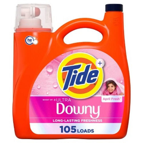 Tide + Downy April Fresh HE Concentrated Liquid Laundry Detergent 105 Loads - 148 fl oz