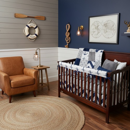 Nautical Anchor Boy Crib Bedding – DBC Baby Bedding Co