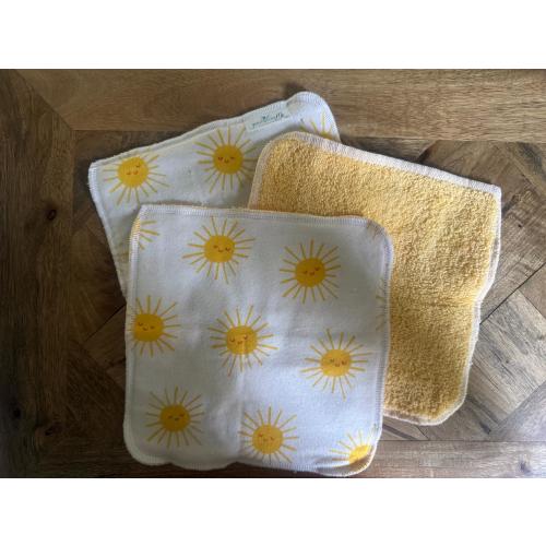 Sun Washcloths, Individual Sponges, Summer