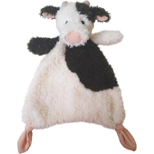 Mary Meyer Lovey for Babies Again Friends Soft Snuggle Toy Made from Recycled Materials, 11-Inches, Cow