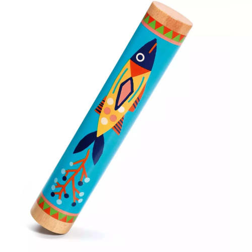 Djeco Animambo Rainstick - Wooden Sensory Music Toy