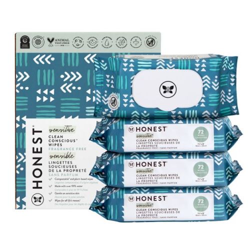 The Honest Company Plant-Based Baby Wipes made with over 99% Water - Balance Blues - 288ct