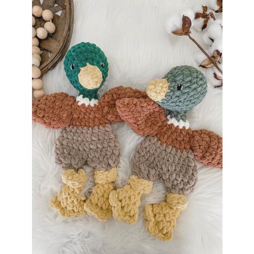 Mallard Duck Lovey, Soft Toys for Newborns, Duck Nursery Decor, Hunting Themed Nursery, Baby Cuddle Blanket