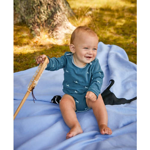 Lil Kids Longsleeve All Over Print Onesie – The Black Dog