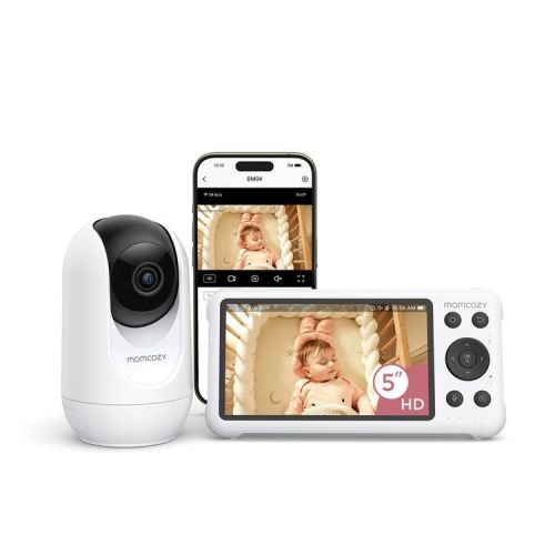 Momcozy 5" Dual-Mode Video Baby Monitor with Wifi BM04 - White