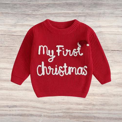 My First Christmas Baby Sweater, Newborn Sweater with Christmas 2025, Santa Baby Sweater, Baby First Christmas, Baby Christmas, Xmas