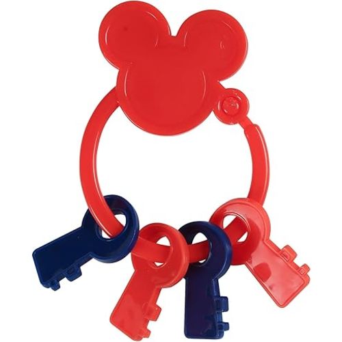 Disney Mickey Mouse Key Shape Keyring Teether