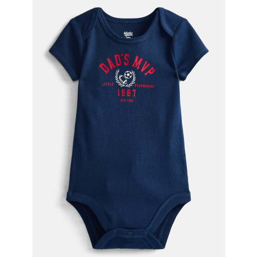 Wonder Nation Baby Boys' Graphic Cotton Bodysuit with Short Sleeves, Sizes 0M-24M