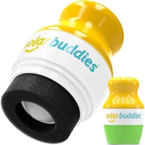 Solar Buddies Sunscreen Applicator - Single Green - Refillable Roll on Sponge Sunscreen, Suncream & Lotion Applicator For Kids, Adults & Families - Holds 3.4fl oz, Perfect Size for Travel