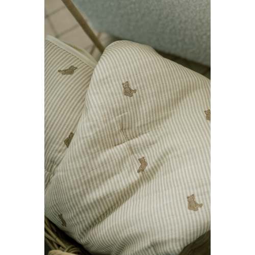 Bear Muslin Quilt & Sham Set | Nursery Bedding | Oilo™ Studio