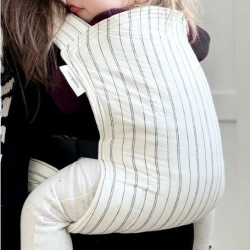 Lark Baby Carrier in Striped Black | Comfortable & Stylish Support
