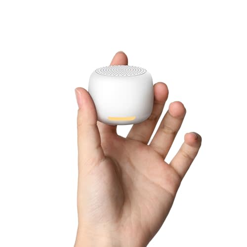 Babelio White Noise Sound Machine, Night Light, Mini and Portable, 15 Non-looping Sounds, Timer, Memory Function, for Adults Baby, Travel, White