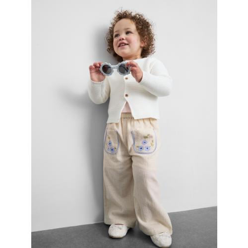 0-36mths | Floral Appliqué Straight Leg Pants