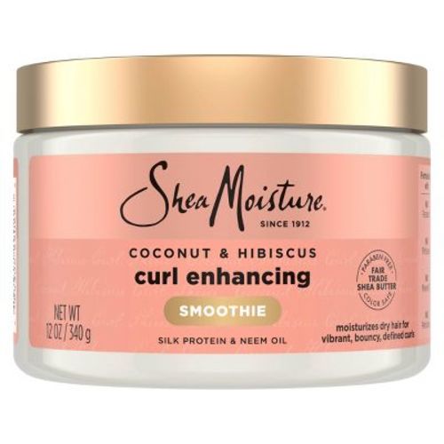 SheaMoisture Smoothie Curl Enhancing Cream for Thick Curly Hair Coconut and Hibiscus