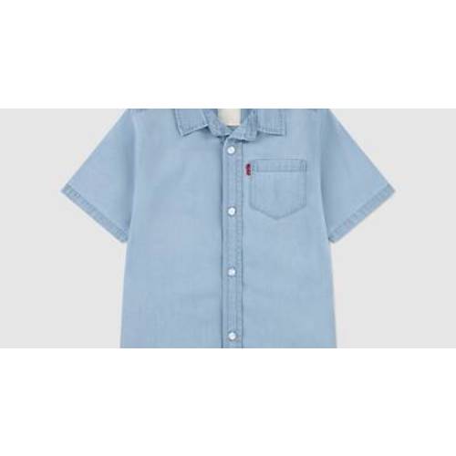 Short Sleeve Woven Shirt Toddler 2t-4t - Light Wash | Levi's® US
