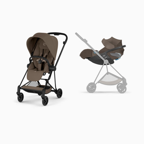 Cybex MIOS Stroller + CLOUD T Infant Car Seat Travel System - Coconut Brown