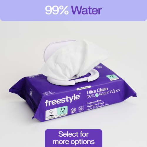Freestyle 99% Water EWG Verified® Baby Wipes, Fragrance Free for Sensitive Skin, Unscented, 1 Flip-Top Pack, 72 Count