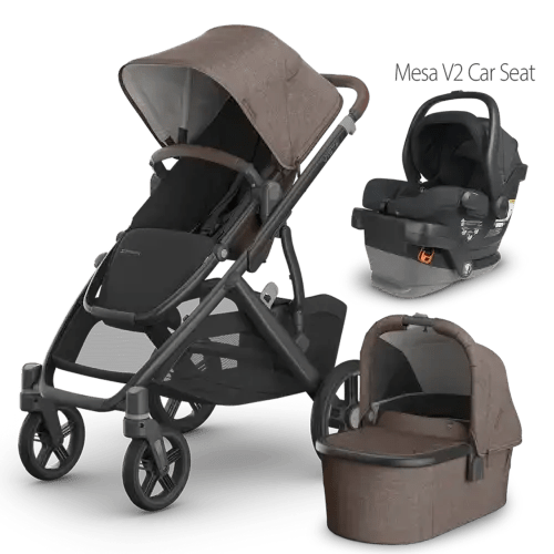 UPPAbaby Vista V3 Stroller + Bassinet + Aria / Mesa V3 / Mesa V2 Car Seat Travel System