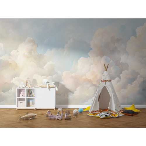 Celestial Calm | Cloud Wall Mural | Watercolor Sky Wallpaper | Dreamy Cloud | BL12K
