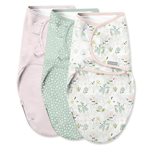 SwaddleMe by Ingenuity Easy Change Baby Swaddle, Peekaboo Panda