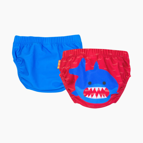 ZOOCCHINI Swim Diapers (2 Pack) - Shark, 6-12M