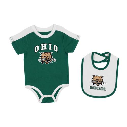 Ohio Bobcats Onesie & Bib Set