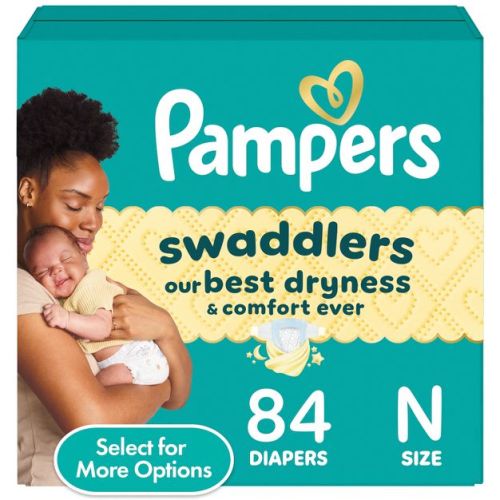 Pampers Swaddlers Sensitive Disposable Diapers - Size 0 - 84ct : Target