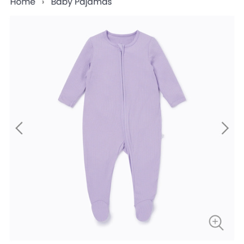 Ribbed Clever Zip Footed Baby Pajamas Ribbed Blue / Newborn