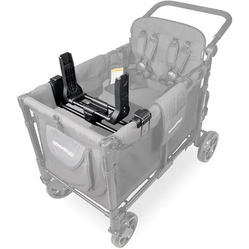 WONDERFOLD Stroller Wagon Car Seat Adapter - Secure Attachment for Infant Car Seat Makes Room for Baby and Another Child Opposite (W2 Series, Not Compatible with L & Pro)