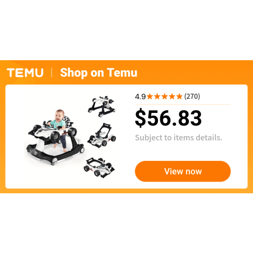 4 in 1 baby walker foldable activity push walker adjustable - Temu