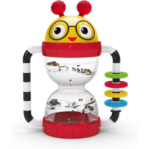 Baby Einstein Cal’s Sensory Shake-up Developmental Activity Rattle Toy, BPA Free, for Infants Ages 3 Months and up