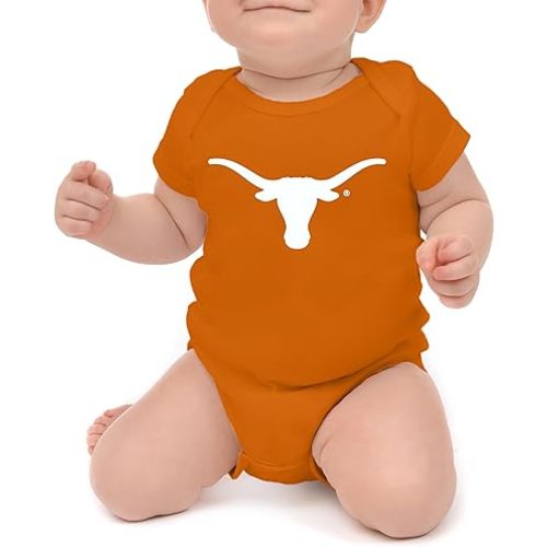 Little King NCAA Short Sleeve Romper-Big Logo 100% Cotton-Sizes 0-3M 6M 12M 18M