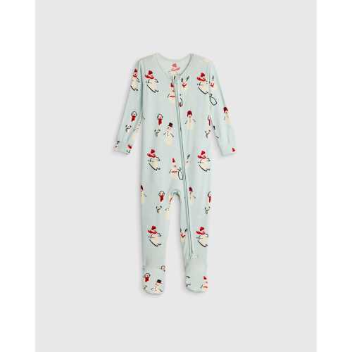 Bamboo Footie Pajama - Baby in Snow Friends