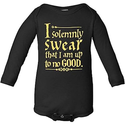 Unisex Baby I Solemnly Swear That I Am Up to No Good One Piece Bodysuit